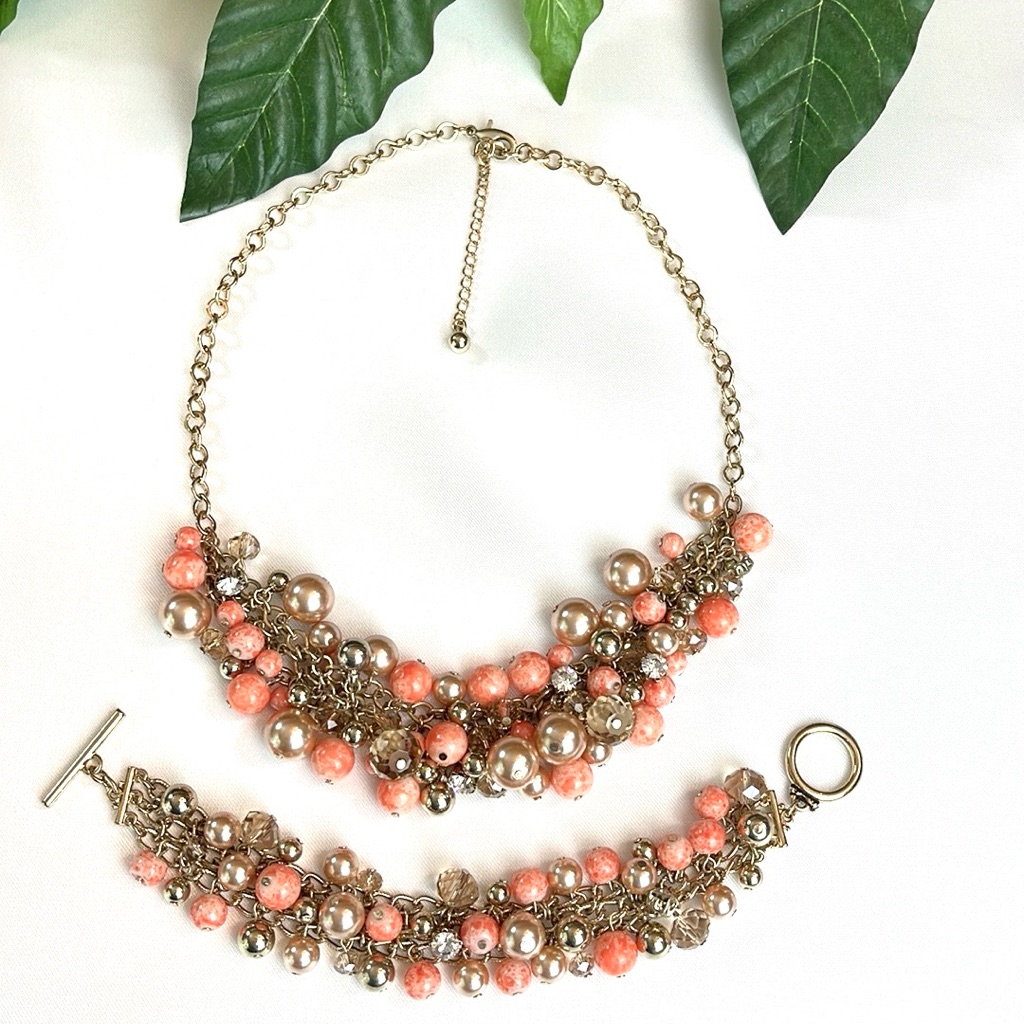 The Limited Orange Necklace & Bracelet Set